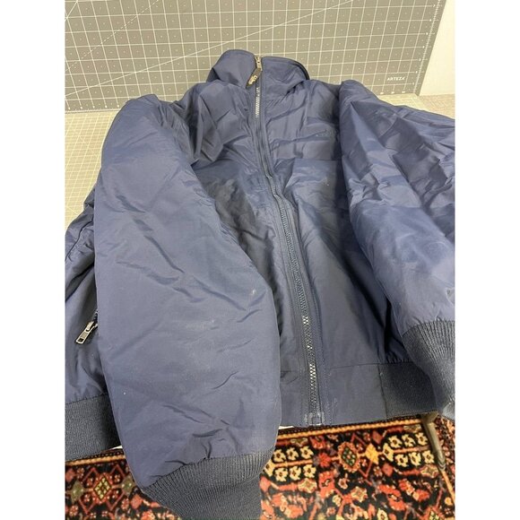 L.L. Bean Navy & Gray Lined Jacket XL Men's Nylon Polyester - Picture 8 of 9